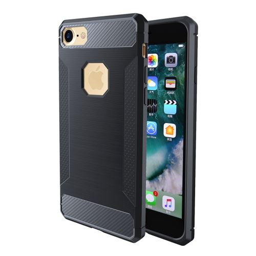 iPhone 8 Coque Protection TPU Gris Effet brossé 7 ALS40391