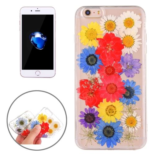 iPhone 8 Coque Protection TPU Transparent Imprimé Fleurs coloré 7 ALS40431