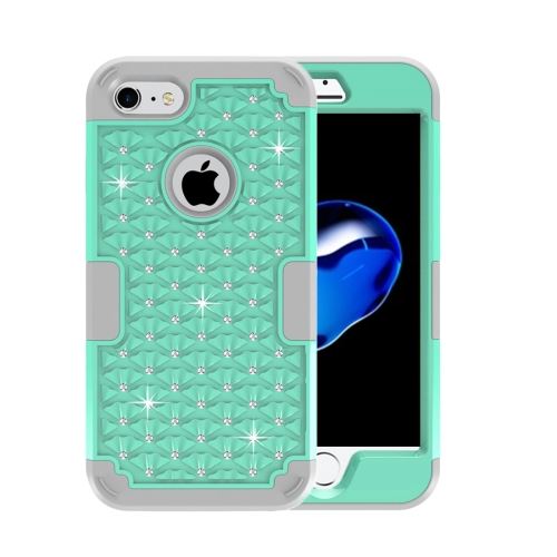 iPhone 8 Coque Protection Plastique Vert Bijoux ALS40479