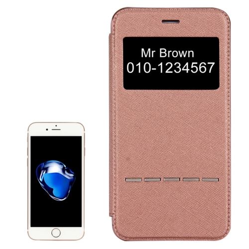 iPhone 8 Housse Etui Cuir PU Rose Electroplating ALS40516