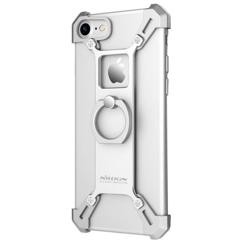 iPhone 8 Coque Protection Aluminium Argenté Support d'anneau en alliage de zinc 7 ALS40527