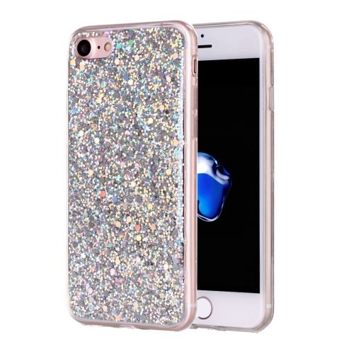 iPhone 8 Coque Protection TPU Argenté Effet Brillant 7 ALS40544