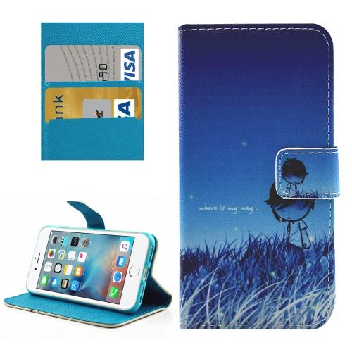 iPhone 8 Housse Etui Cuir PU Motif ALS40576