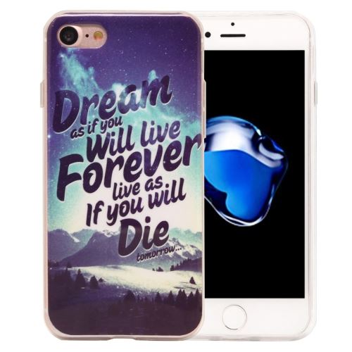 iPhone 8 Coque Protection TPU Mots Montagne 7 ALS40664