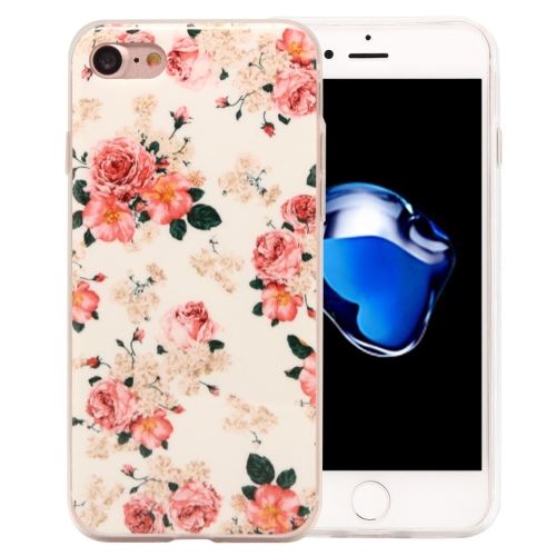 iPhone 8 Coque Protection TPU Rose Fleurs ALS40676