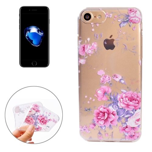 iPhone 8 Coque Protection TPU Rose Coloré 7 ALS40751
