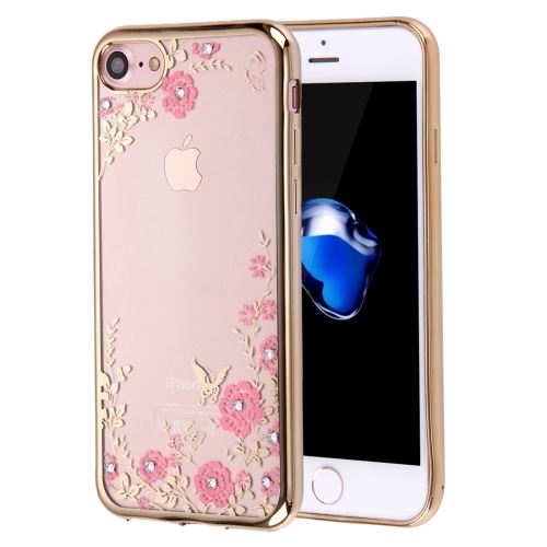 iPhone 8 Coque Protection TPU Fleurs Electroplating ALS40912