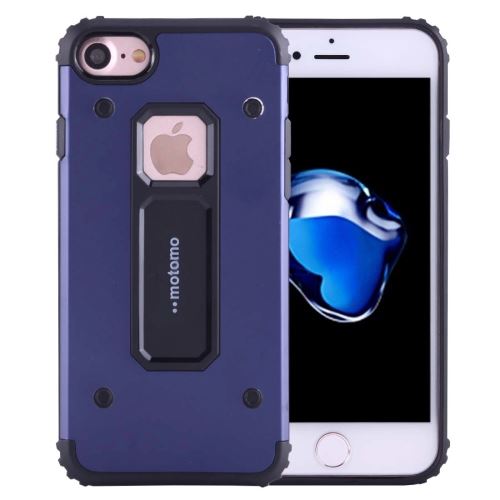 iPhone 8 Coque Protection TPU Bleu Combinaison Effet Métal 7 ALS40920