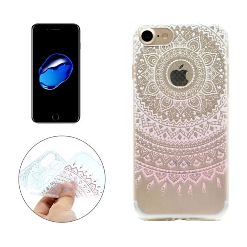 iPhone 8 Coque Protection TPU Rose Dessin Abstrait ALS40955