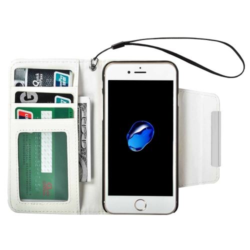 iPhone 8 Housse Etui Cuir PU Blanc Texturé 7 ALS41029