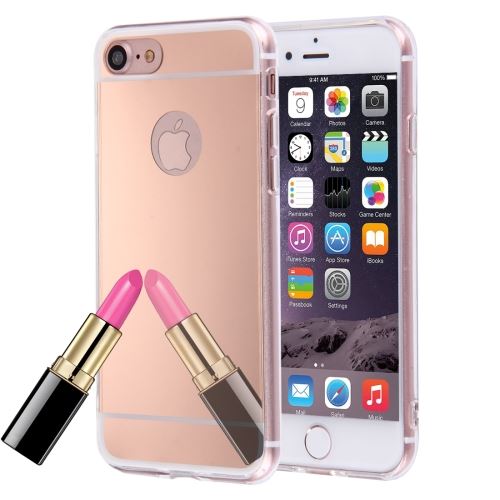 iPhone 8 Coque Protection TPU Rose Effet Miroir ALS41057