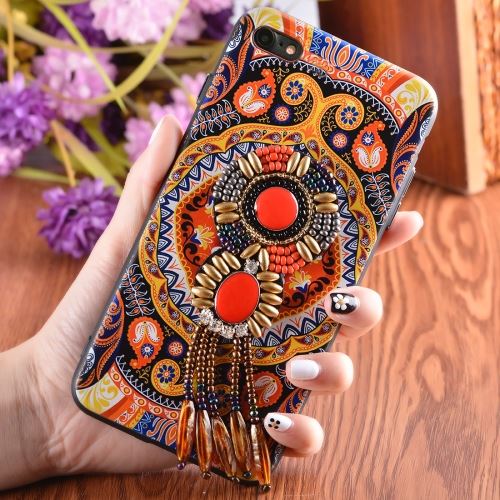 iPhone 8 Coque Protection Plastique Ethnique Tribal Aztèque Fleurs Bijoux ALS41077