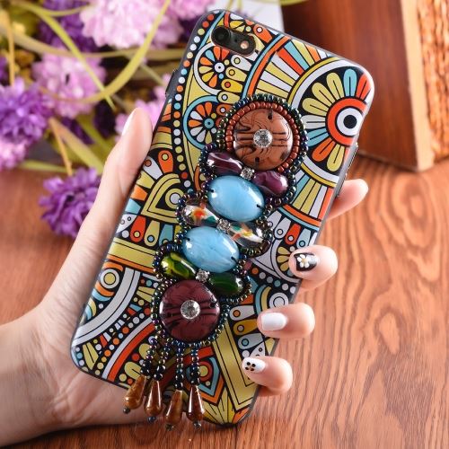 iPhone 8 Coque Protection Plastique Ethnique Tribal Aztèque Fleurs Bijoux ALS41081