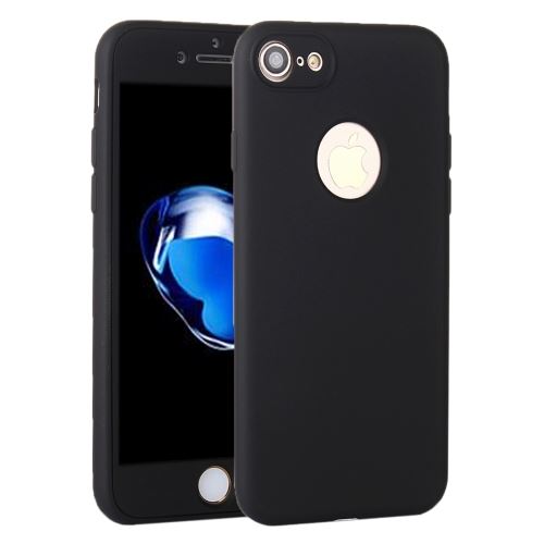 iPhone 8 Coque Protection Plastique Noir en effet Brossé ALS41117