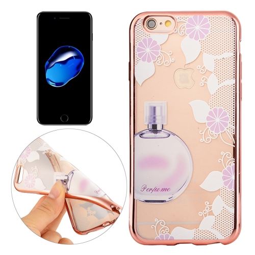 iPhone 8 Coque Protection TPU Fleurs Parfum Electroplating ALS41161