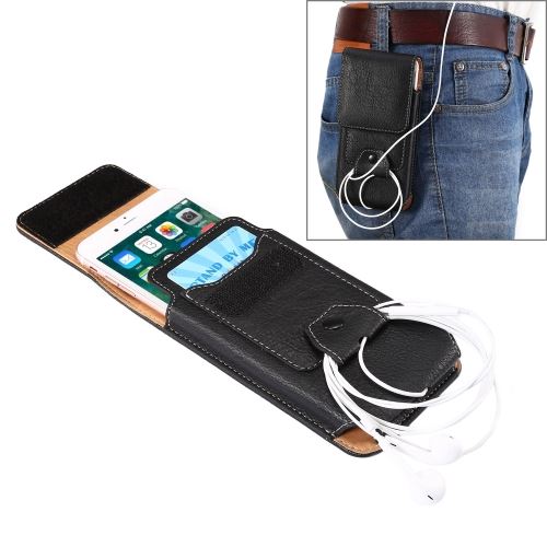 iPhone 8 Housse Etui Cuir PU Noir Elephant ALS41189