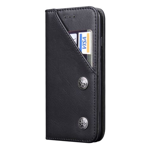 iPhone 8 Housse Etui Cuir PU Noir Effet Bronze ALS41194
