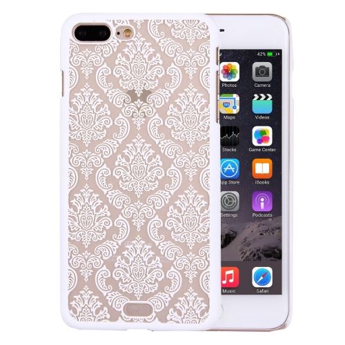 iPhone 8 Plus Coque Protection Plastique Blanc Fleurs ALS41341