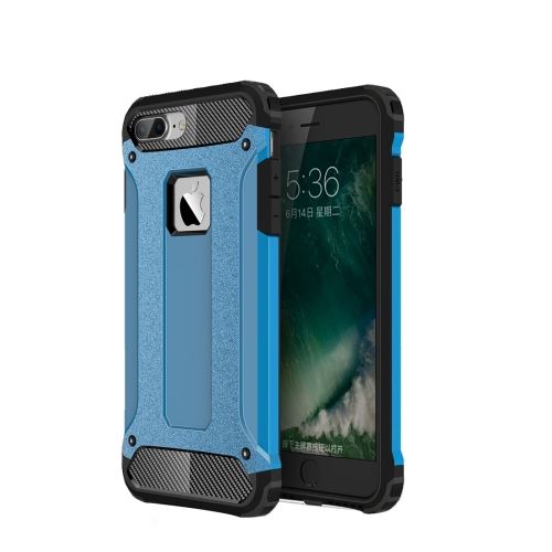 iPhone 8 Plus Coque housse Plastique Bleu Combinaison ALS41378