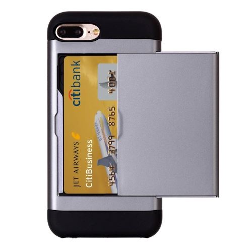 iPhone 8 Plus Coque Protection Plastique Gris Combinaison ALS41425