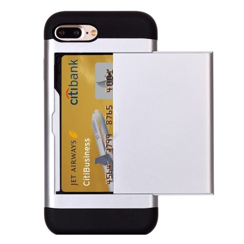 iPhone 8 Plus Coque Protection Plastique Argenté Combinaison ALS41433