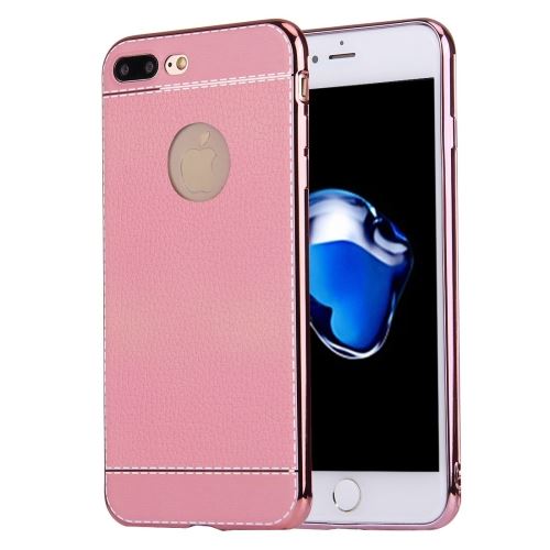 iPhone 8 Plus Coque Protection TPU Rose Texture Litchi ALS41442