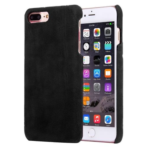 iPhone 8 Plus Coque Protection Plastique Noir Fourrure ALS41458