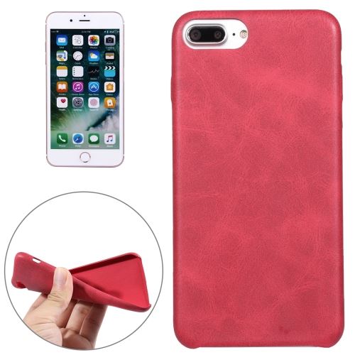 iPhone 8 Plus Coque Protection TPU Rouge Texture Peau ALS41485