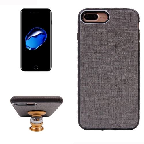 iPhone 8 Plus Coque Protection Plastique Gris Texture Tissus ALS41510