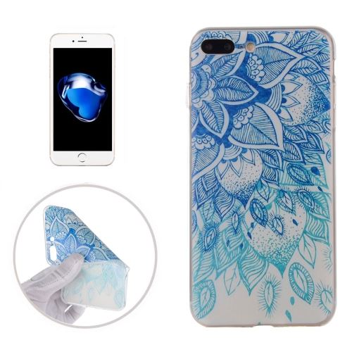 iPhone 8 Plus Coque Protection TPU Bleu Motif ALS41545
