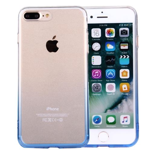 iPhone 8 Plus Coque Protection TPU Bleu Acrylique ALS41602