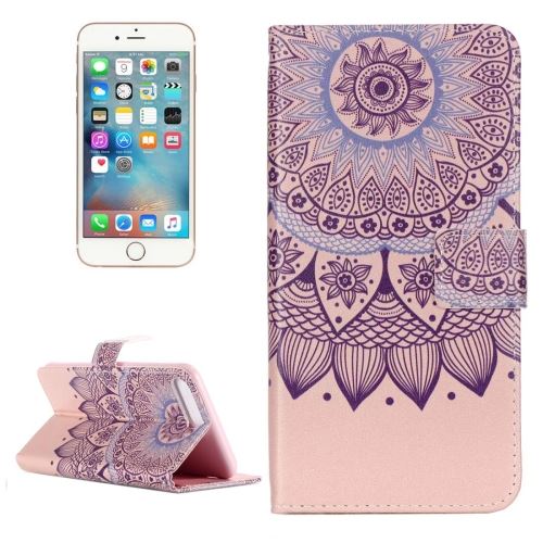 iPhone 8 Plus Housse Etui Cuir PU Lotus ALS41682