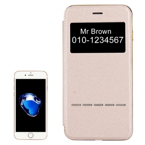 iPhone 8 Plus Coque Protection TPU Doré Electroplating Fenêtre ALS41690