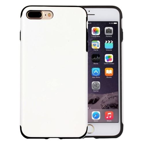 iPhone 8 Plus Coque Protection TPU Blanc Texture Peau ALS41753