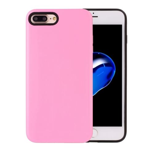 iPhone 8 Plus Coque Protection TPU Rose Effet Cuir 7 ALS41842