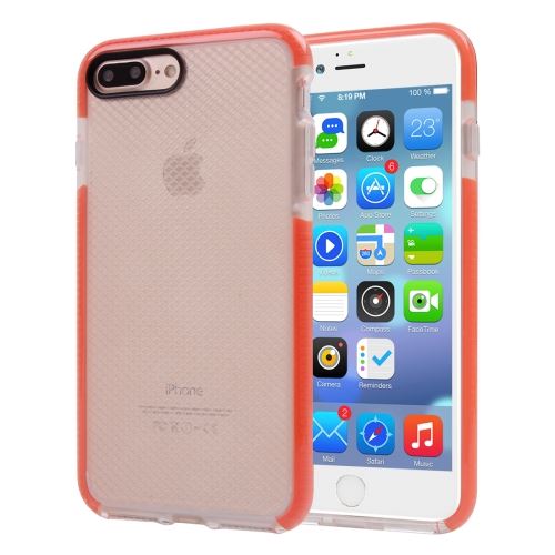 iPhone 8 Plus Coque Protection TPU Orange Texture tissus ALS41938