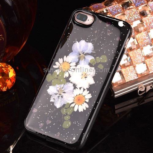 iPhone 8 Plus Coque Protection TPU Pétales de Fleurs 7 ALS43012