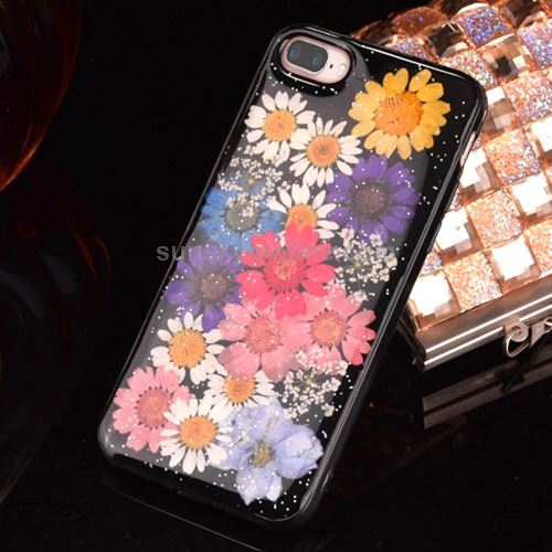 iPhone 8 Plus Coque Protection TPU Pétales de Fleurs ALS43015