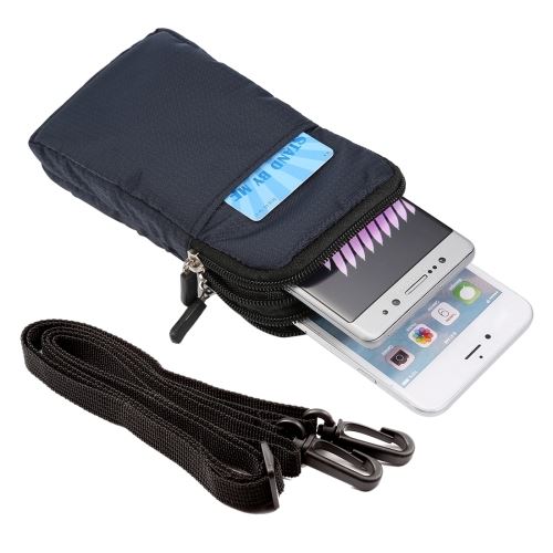 iPhone 8 Pochette Nylon . x . x .cm Bleu Texture tissus ALS43032