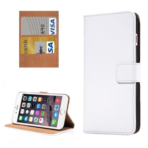 iPhone 8 Plus Housse Etui Cuir Blanc Horizontal ALS43063