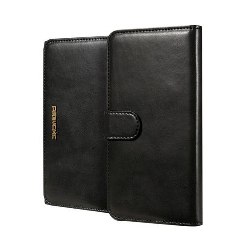 iPhone 8 Plus Housse Etui Cuir PU Noir Texture Peau ALS43092