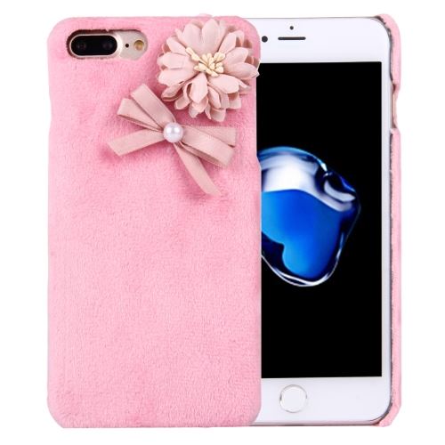 iPhone 8 Plus Coque Protection Plastique Rose Fleurs D Bijoux ALS43112
