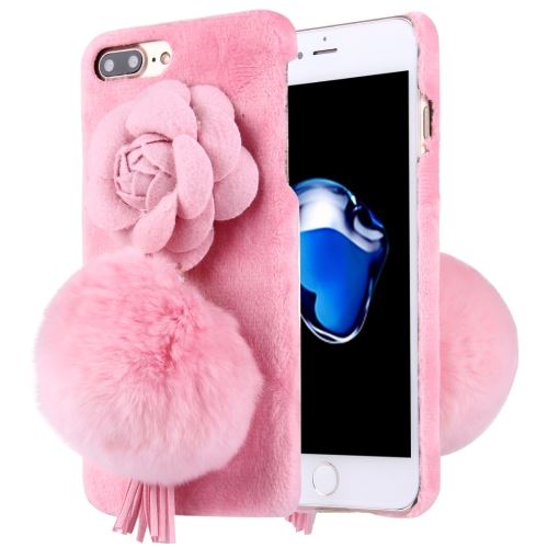 iPhone 8 Plus Coque Protection Plastique Rose Fleurs D Bijoux Tissus ALS43120
