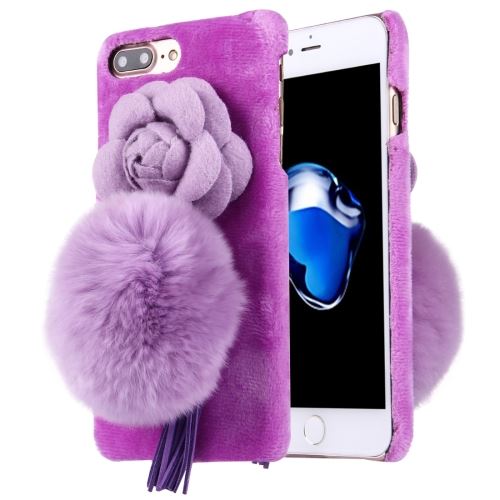 iPhone 8 Plus Coque Protection Plastique Violet Fleurs D Bijoux Tissus ALS43123