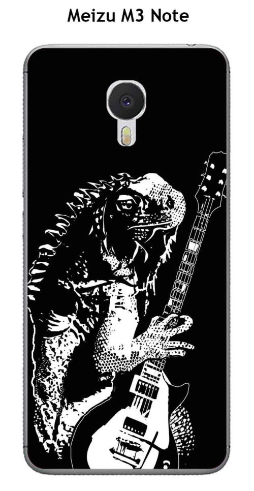 Coque TPU gel souple Meizu M3 Note design Lezard