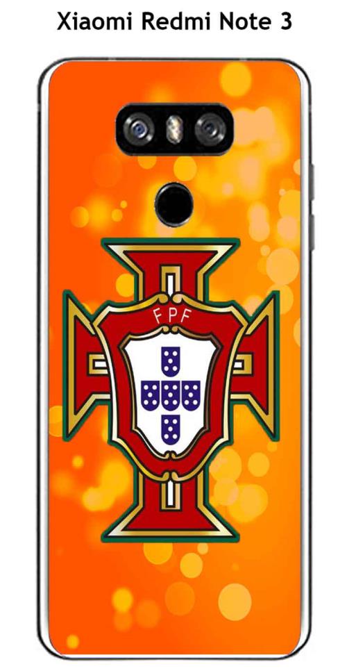 Coque LG G6 design Foot Portugal fond orange