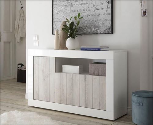 Buffet SAMANTHA 3 portes et une niche 138x86 cm