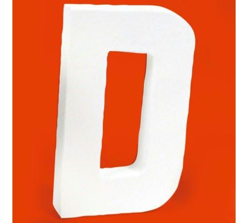 Lettre en carton D