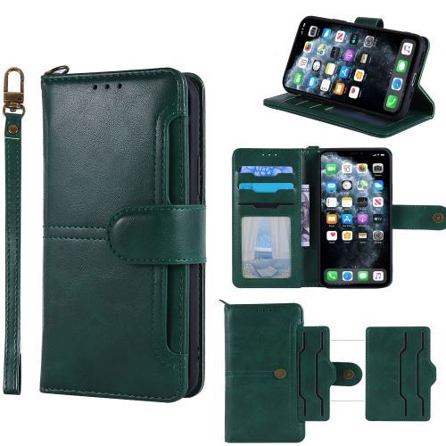 Etui en PU + TPU avec support vert pour votre Apple iPhone XR 6.1 pouces