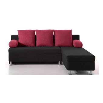 Canapé d'angle convertible rapido ZAURAK en microfibre ...